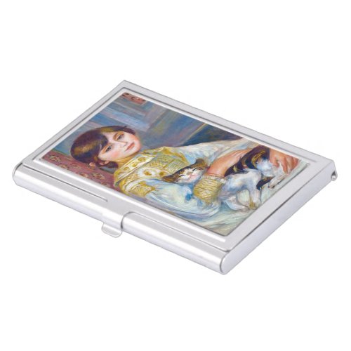 Pierre_Auguste Renoir _ Child with Cat Business Card Case