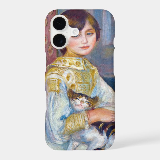 Pierre-Auguste Renoir - Child with Cat Case-Mate iPhone Case (Back)