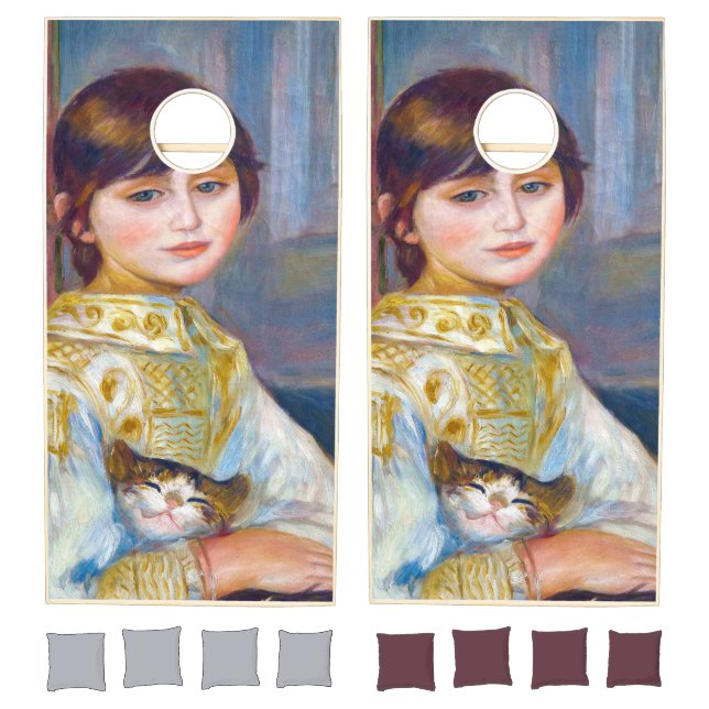 Pierre-Auguste Renoir - Child with Cat Cornhole Set (Set)