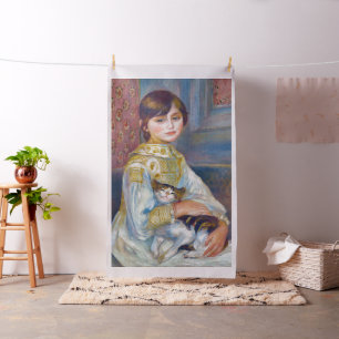Pierre-Auguste Renoir - Child with Cat Fabric