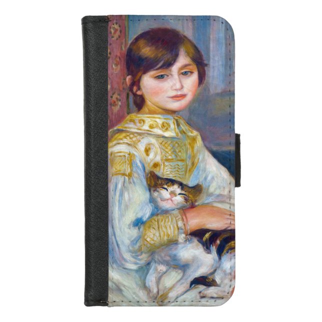 Pierre-Auguste Renoir - Child with Cat iPhone Wallet Case (Front)