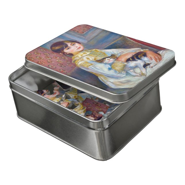Pierre-Auguste Renoir - Child with Cat Jigsaw Puzzle (Lid Open)