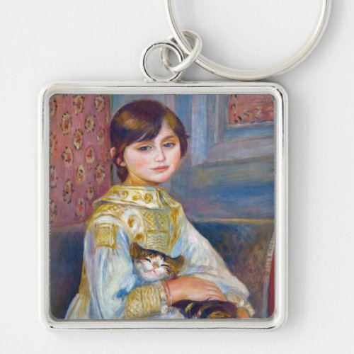 Pierre_Auguste Renoir _ Child with Cat Keychain