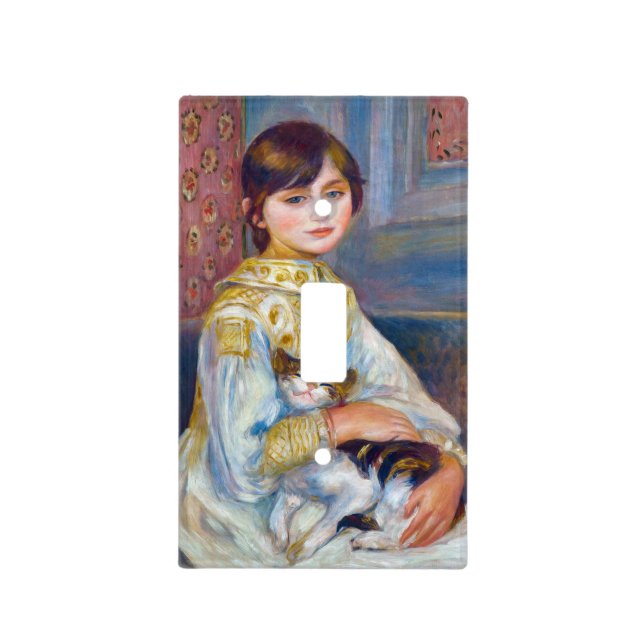 Pierre-Auguste Renoir - Child with Cat Light Switch Cover (Front)
