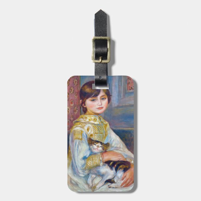 Pierre-Auguste Renoir - Child with Cat Luggage Tag (Front Vertical)