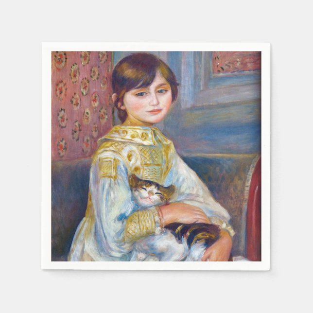 Pierre-Auguste Renoir - Child with Cat Napkins (Front)