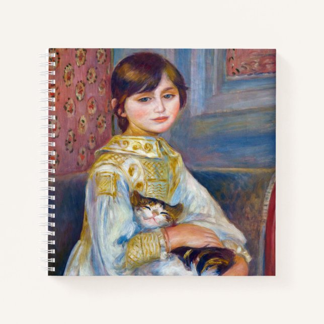 Pierre-Auguste Renoir - Child with Cat Notebook (Front)