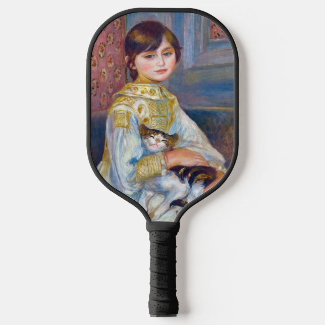 Pierre-Auguste Renoir - Child with Cat Pickleball Paddle (Front)