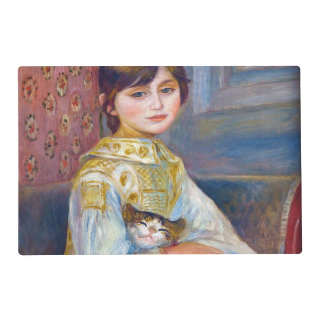 Pierre-Auguste Renoir - Child with Cat Placemat (Front)