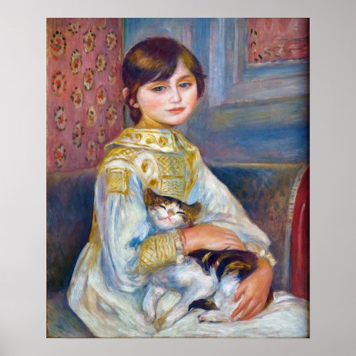 Pierre_Auguste Renoir _ Child with Cat Poster