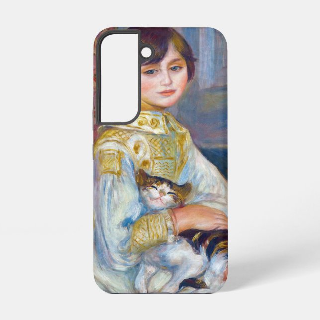 Pierre-Auguste Renoir - Child with Cat Samsung Galaxy Case (Back)