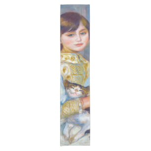 Pierre-Auguste Renoir - Child with Cat Short Table Runner