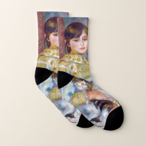 Pierre_Auguste Renoir _ Child with Cat Socks
