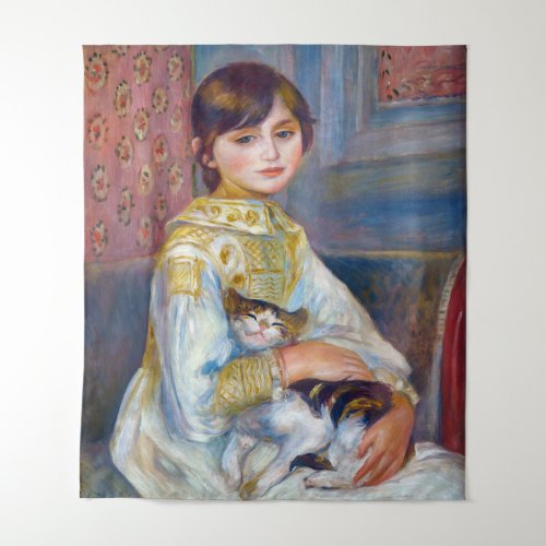 Pierre_Auguste Renoir _ Child with Cat Tapestry