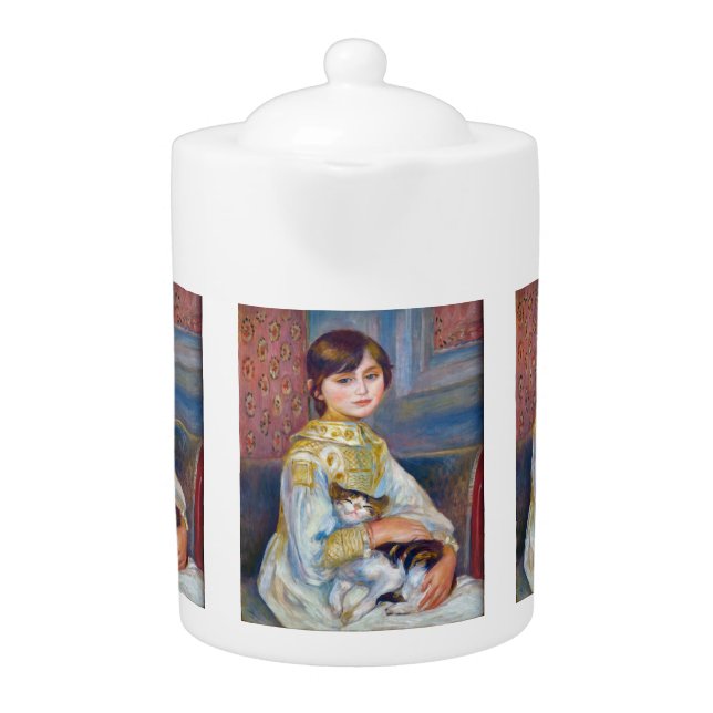Pierre-Auguste Renoir - Child with Cat Teapot (Front)