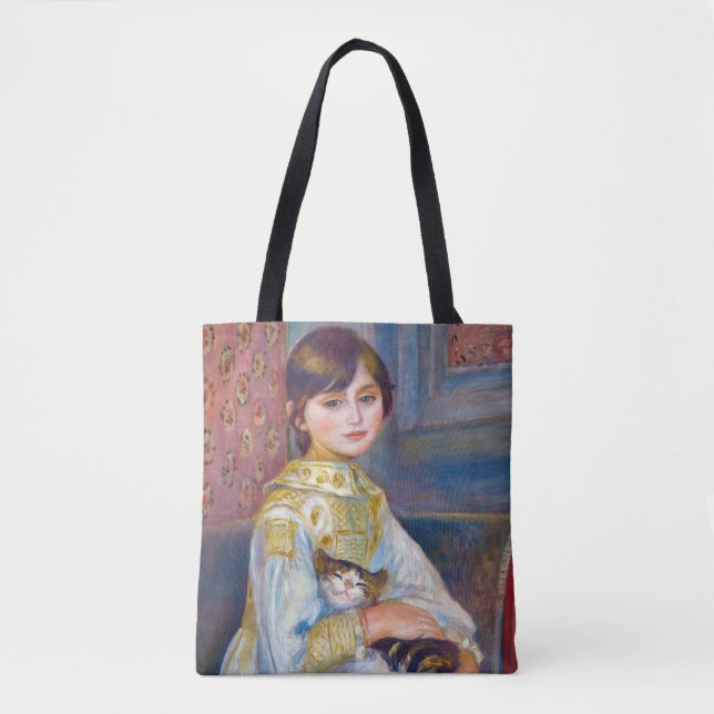 Pierre-Auguste Renoir - Child with Cat Tote Bag (Front)