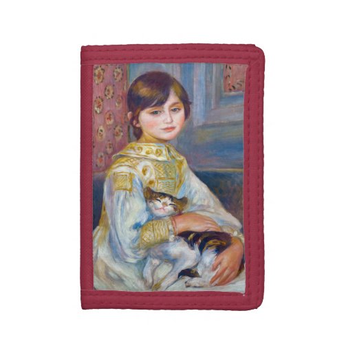 Pierre_Auguste Renoir _ Child with Cat Trifold Wallet