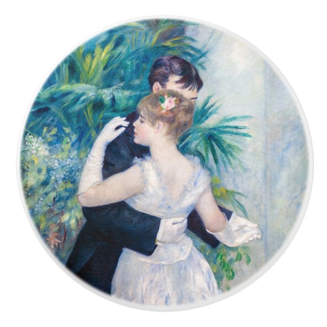 Pierre-Auguste Renoir - City Dance Ceramic Knob (Front)