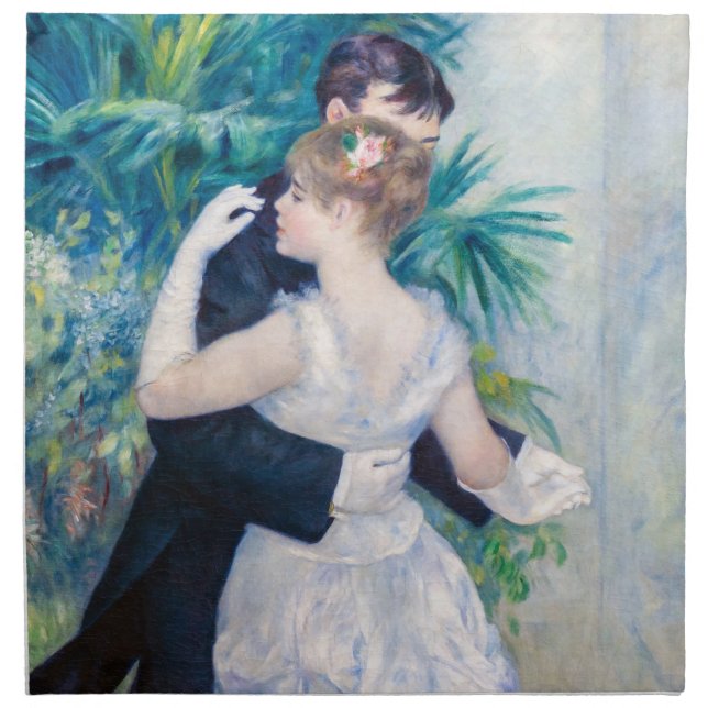 Pierre-Auguste Renoir - City Dance Cloth Napkin (Front)
