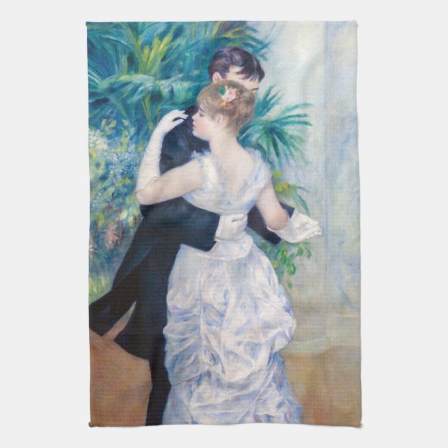 Pierre-Auguste Renoir - City Dance Kitchen Towel (Vertical)