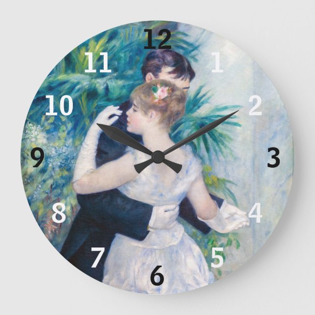 Pierre-Auguste Renoir - City Dance Large Clock (Front)