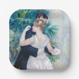 Pierre-Auguste Renoir - City Dance Paper Plates