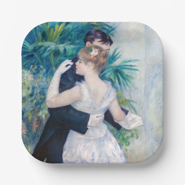 Pierre-Auguste Renoir - City Dance Paper Plates (Front)