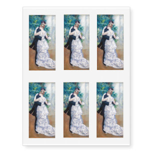 Pierre-Auguste Renoir - City Dance Temporary Tattoos