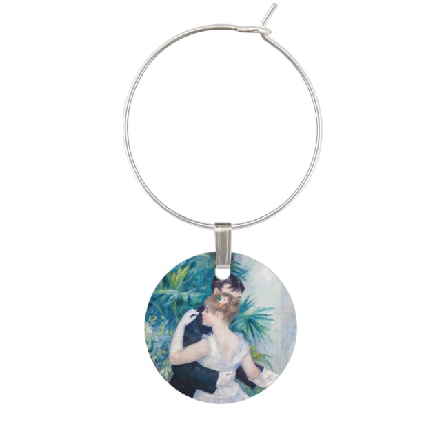 Pierre-Auguste Renoir - City Dance Wine Charm (Front)