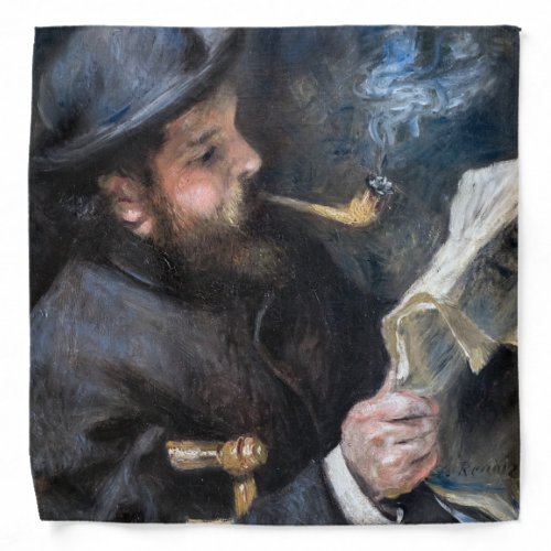 Pierre_Auguste Renoir _ Claude Monet Reading Bandana