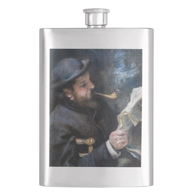 Pierre-Auguste Renoir - Claude Monet Reading Flask (Front)