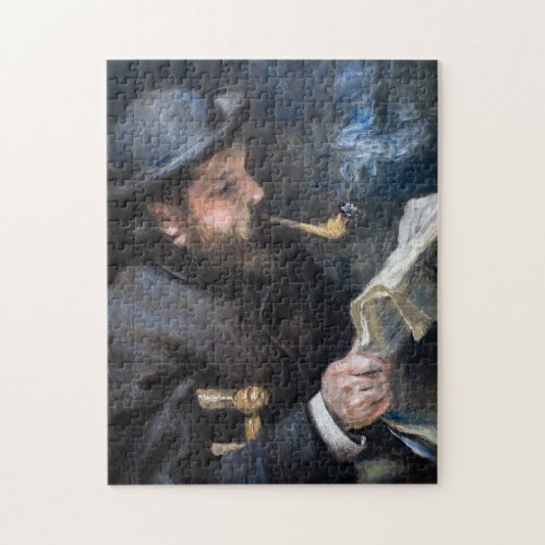 Pierre_Auguste Renoir _ Claude Monet Reading Jigsaw Puzzle