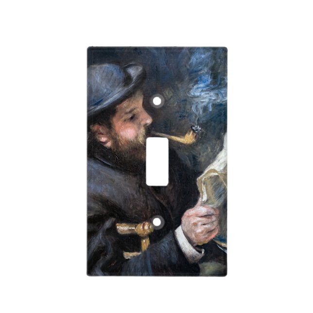 Pierre-Auguste Renoir - Claude Monet Reading Light Switch Cover (Front)