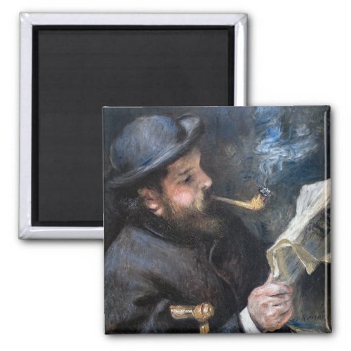 Pierre_Auguste Renoir _ Claude Monet Reading Magnet