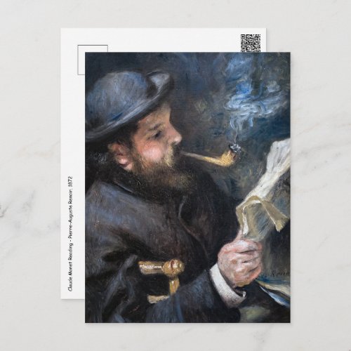 Pierre_Auguste Renoir _ Claude Monet Reading Postcard