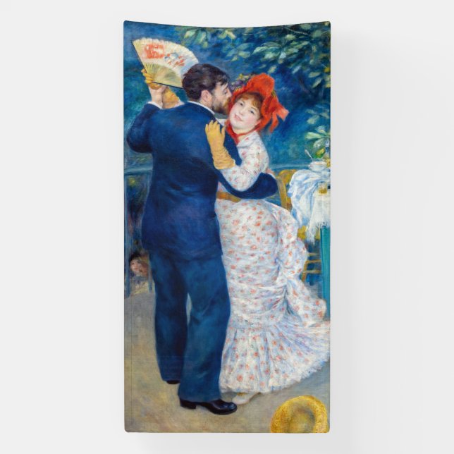 Pierre Auguste Renoir - Country Dance Banner (Vertical)
