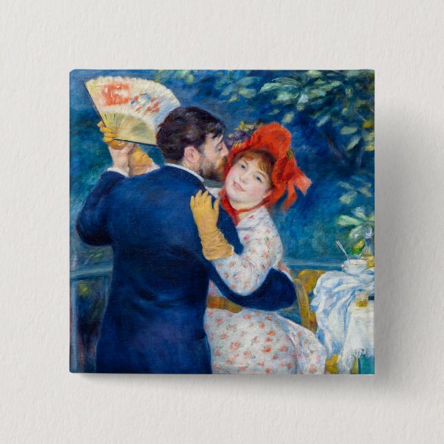 Pierre-Auguste Renoir - Country Dance Button (Front)