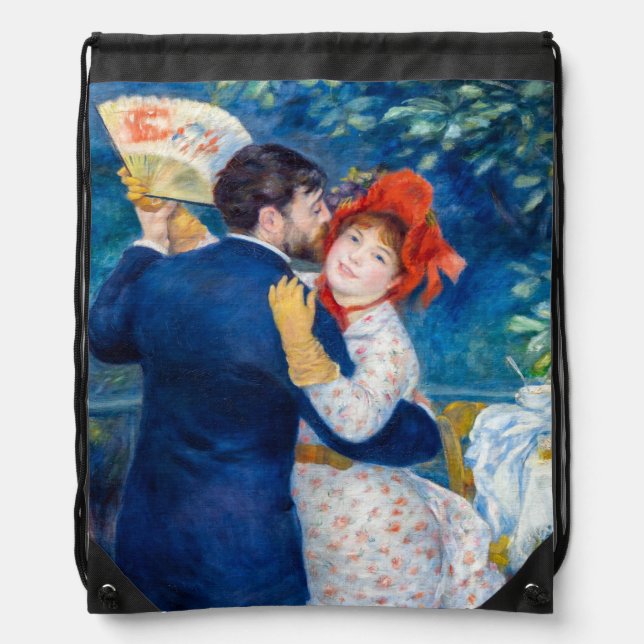 Pierre-Auguste Renoir - Country Dance Drawstring Bag (Front)