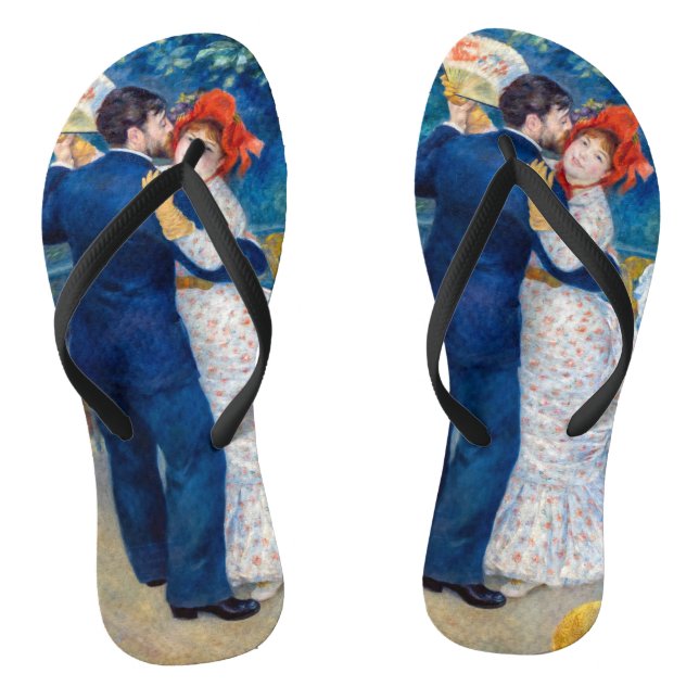 Pierre-Auguste Renoir - Country Dance Flip Flops (Footbed)