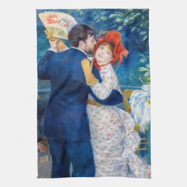 Pierre-Auguste Renoir - Country Dance Kitchen Towel (Vertical)