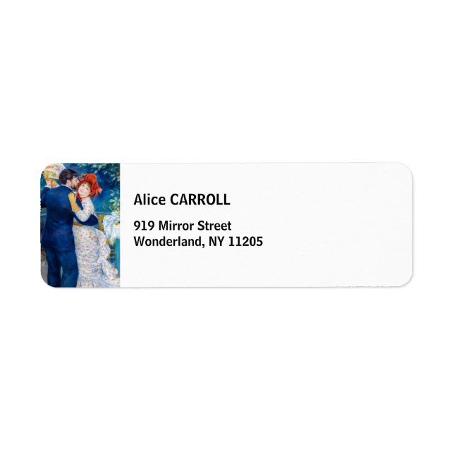 Pierre-Auguste Renoir - Country Dance Label (Front)