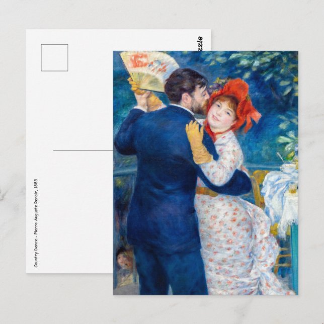 Pierre-Auguste Renoir - Country Dance Postcard (Front/Back)