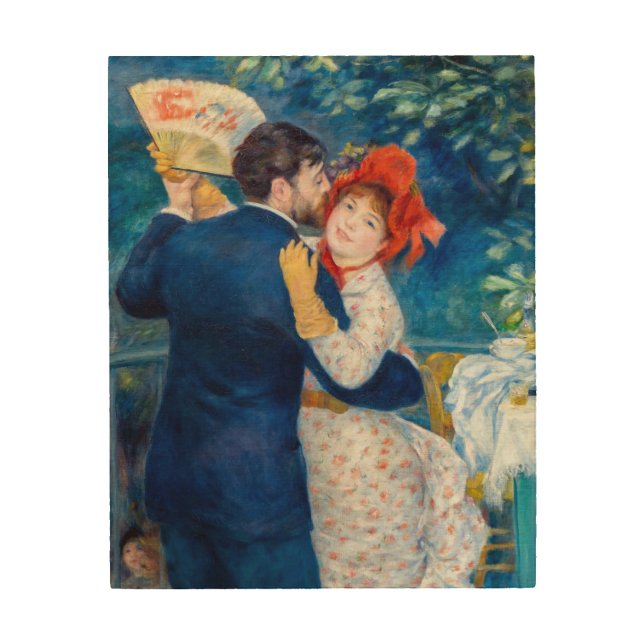 Pierre-Auguste Renoir - Country Dance Wood Wall Art (Front)