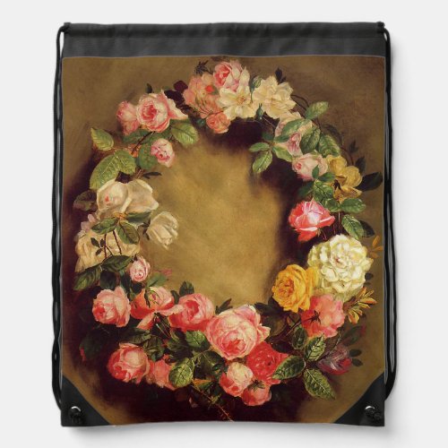 Pierre_Auguste Renoir _ Crown of Roses Drawstring Bag