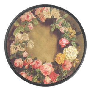 Pierre-Auguste Renoir - Crown of Roses Hockey Puck