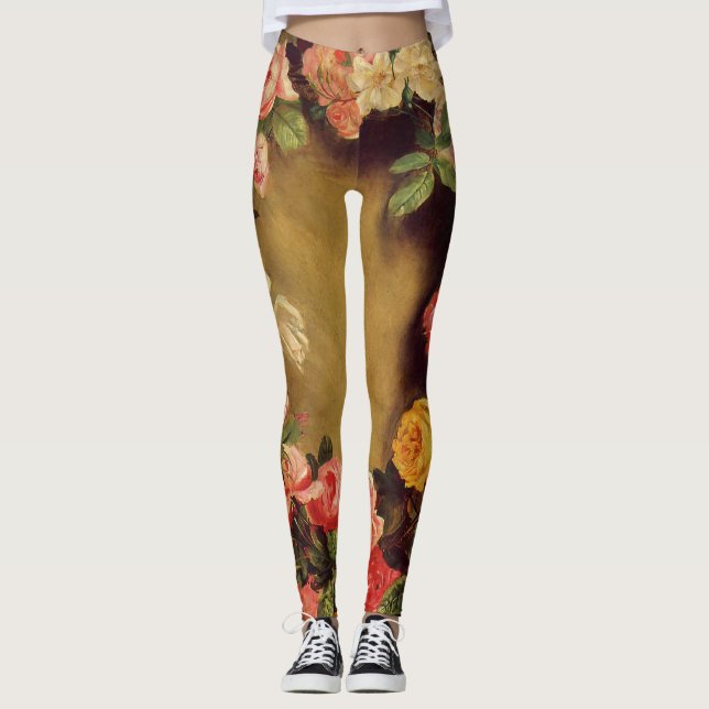 Pierre-Auguste Renoir - Crown of Roses    Leggings (Front)