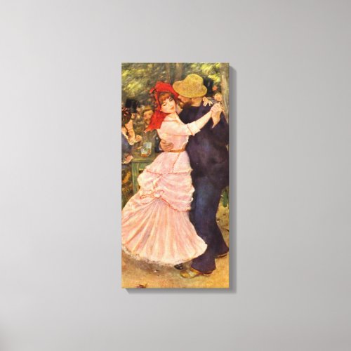 Pierre_Auguste Renoir Dance at Bougiva Canvas Print