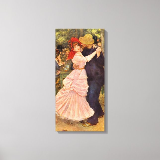 Pierre-Auguste Renoir Dance at Bougiva Canvas Print (Front)