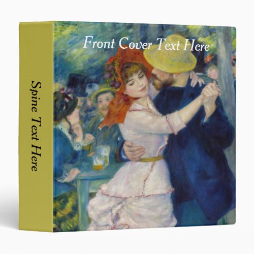 Pierre_Auguste Renoir _ Dance at Bougival 3 Ring Binder