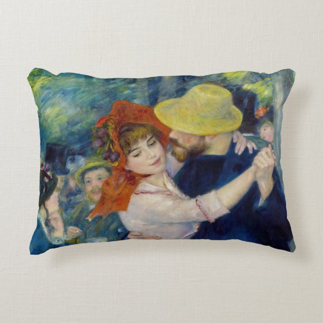 Pierre-Auguste Renoir - Dance at Bougival Accent Pillow (Front)